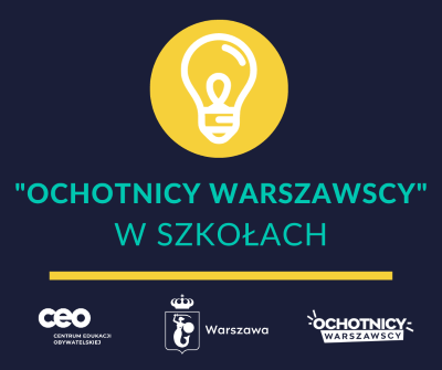 Baner Ochotnicy warszawscy w szkołach
