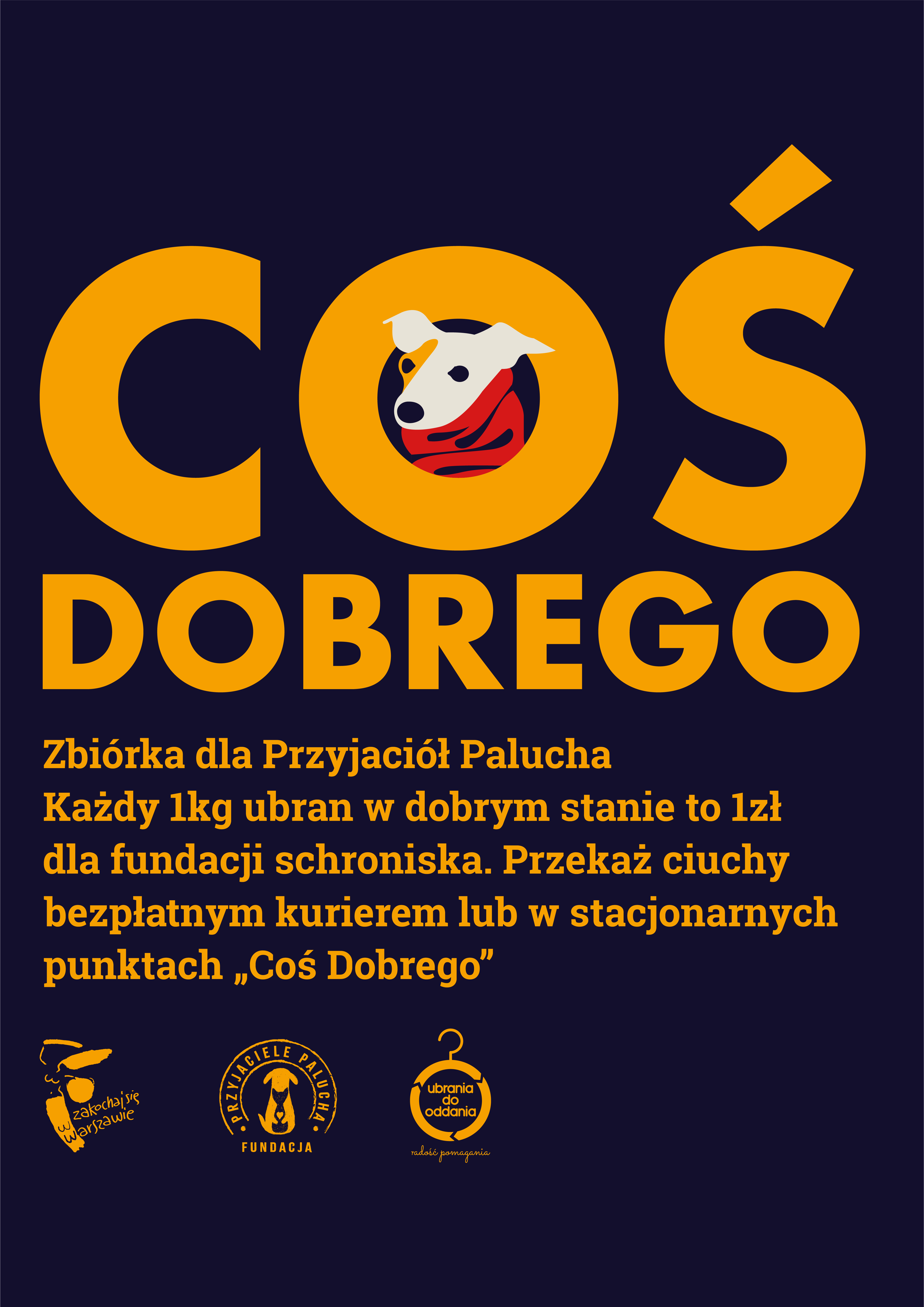 Plakat akcji "Coś dobrego dla Palucha" z informacjami zawartymi w tekście