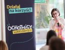 Agnieszka Lissowska-Lewkowicz podczas prowadzenia prezentacji