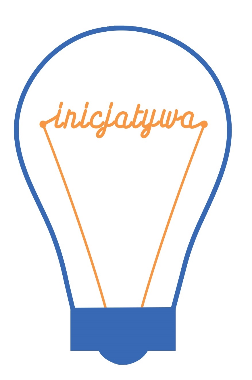 Logo w kształcie żarówki "Inicjatywy lokalnej"