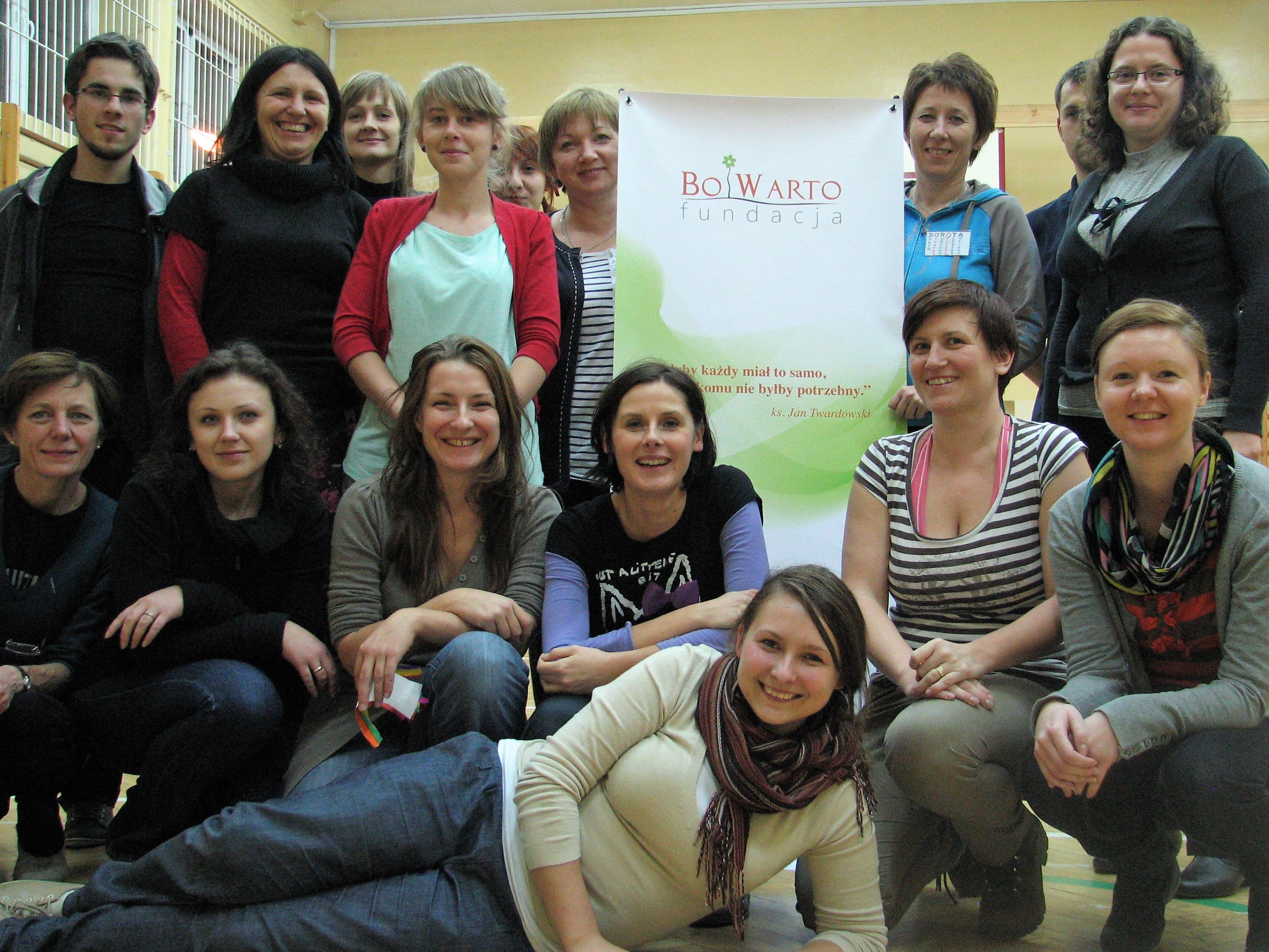 wolontariusze uczestnicy wolontariackiego Projektu WSPARCIE NA STARCIE