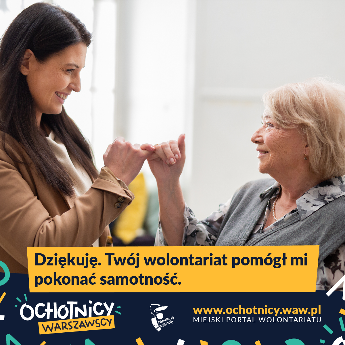 zdjęcie wolontariuszki z seniorką