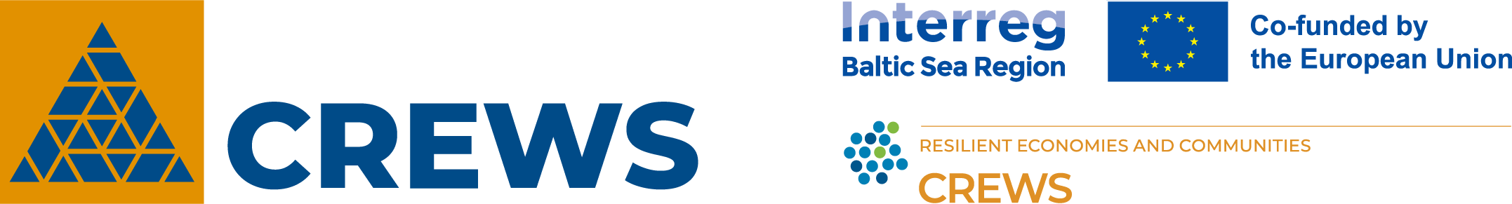 logo projektu CREWS i programu Interreg z Unii Europejskiej