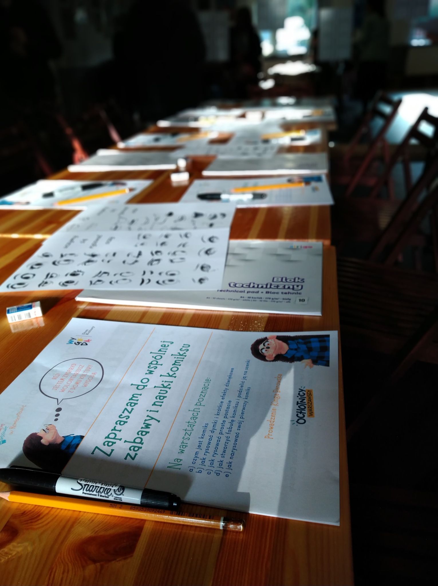 warsztaty komiksowe dla wolontariuszy