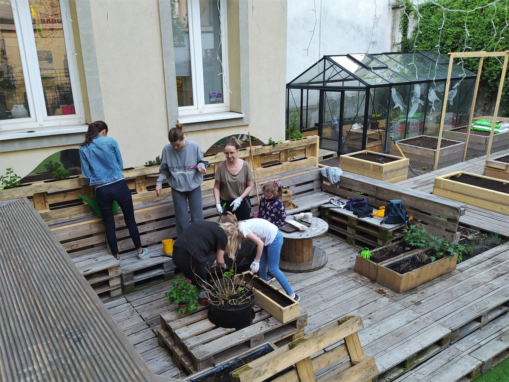 Ogród społeczny w Wolskim Centrum Kultury