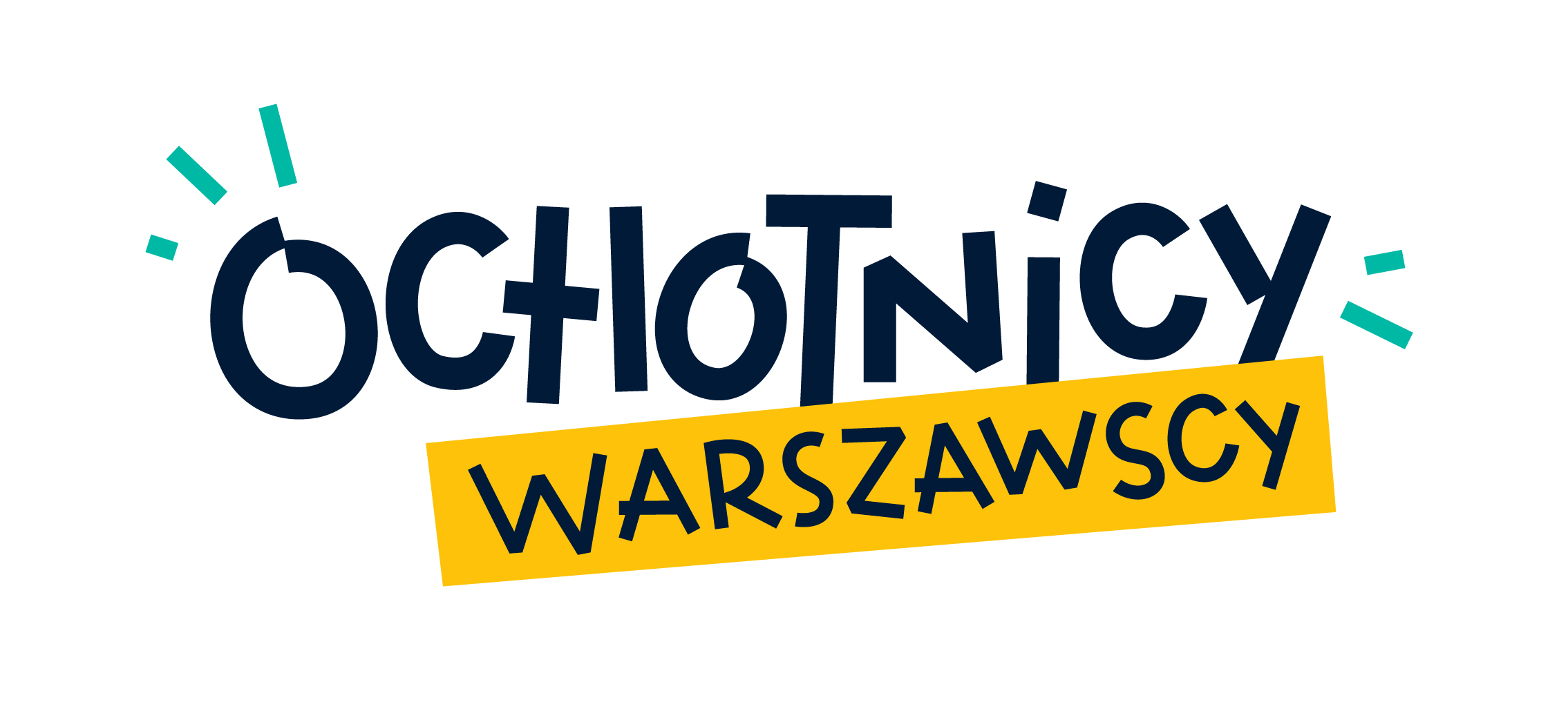 Kolorowy logotyp projektu "Ochotnicy warszawscy"