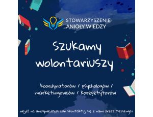 Zostań Aniołem Wiedzy i pomóż zdalnie w edukacji dzieciaków!