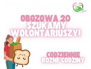 Szukamy wolontariusza z ul. Obozowa 20
