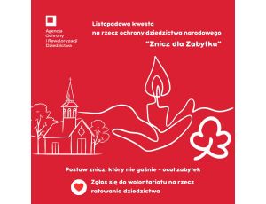 Poszukujemy Wolontariuszy do prowadzenia kwesty na rzecz ochrony dziedzictwa narodowego